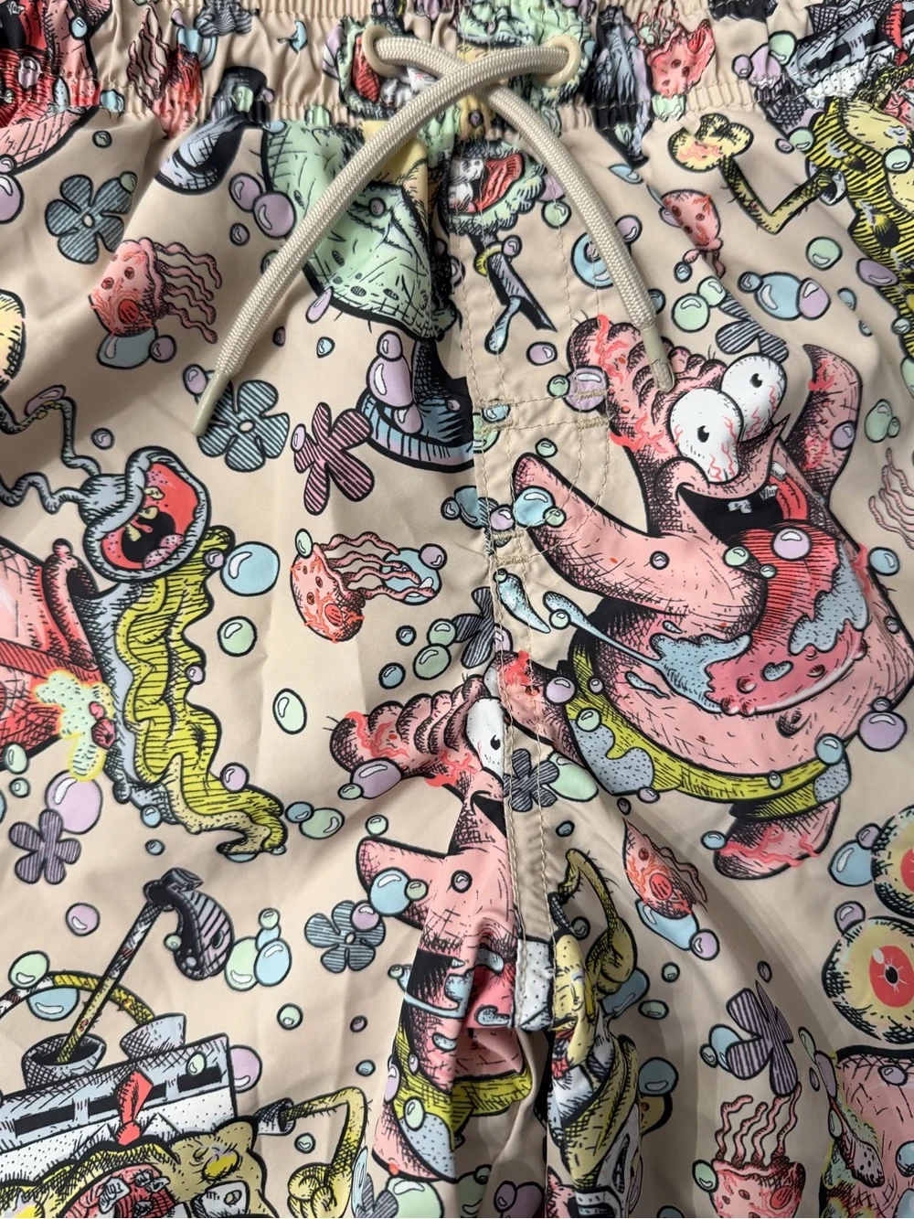 H&M Boys’ SpongeBob SquarePants Print Swim Trunks | Size 8-10